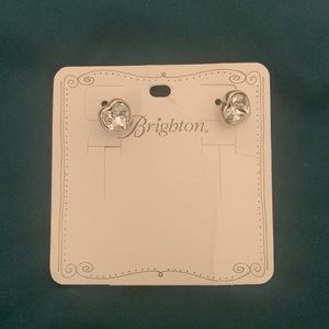 Brighton Irina Reversible Post Earrings Silver-Pearl